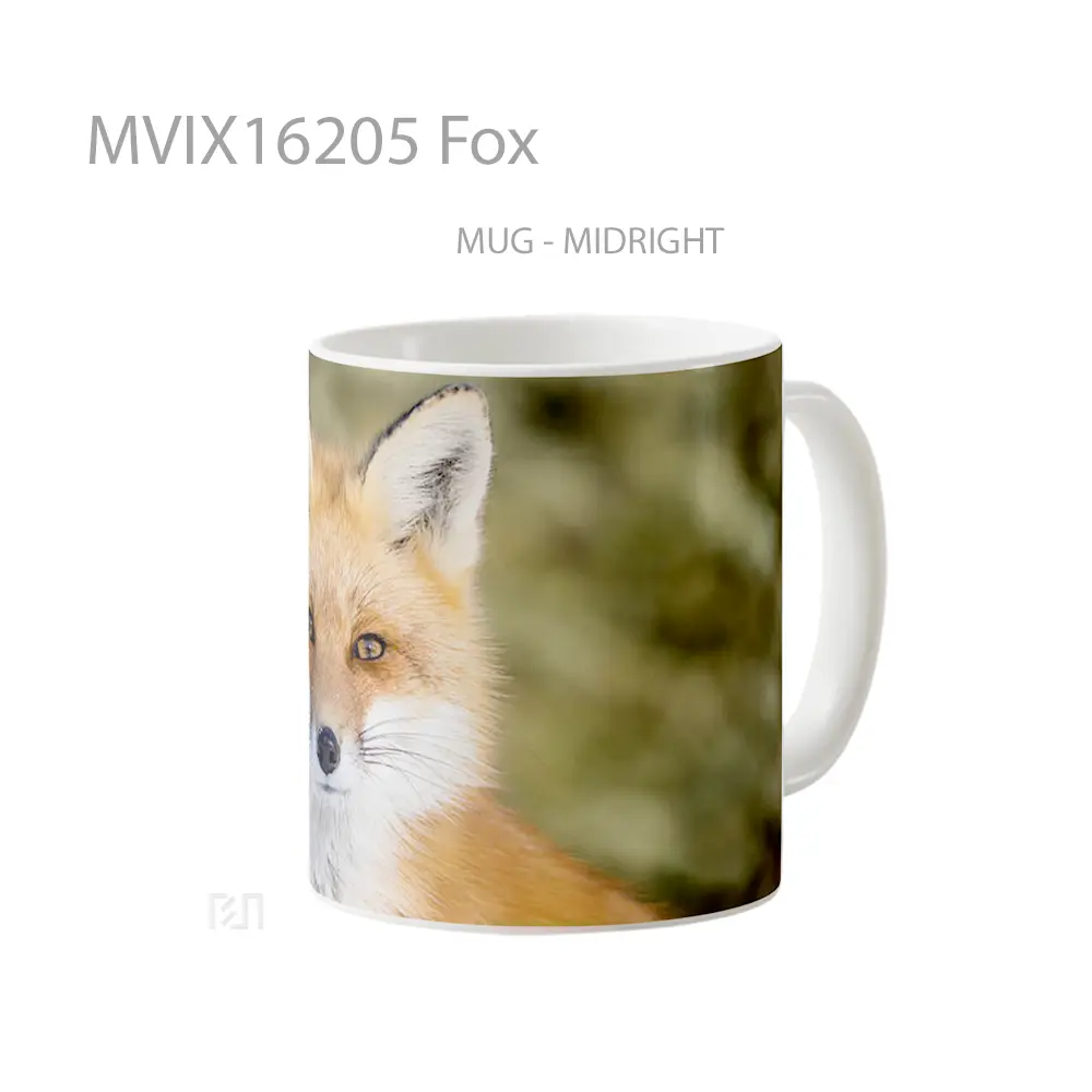 Mug Fox Full Wrap Lanscape - All-side / Desain