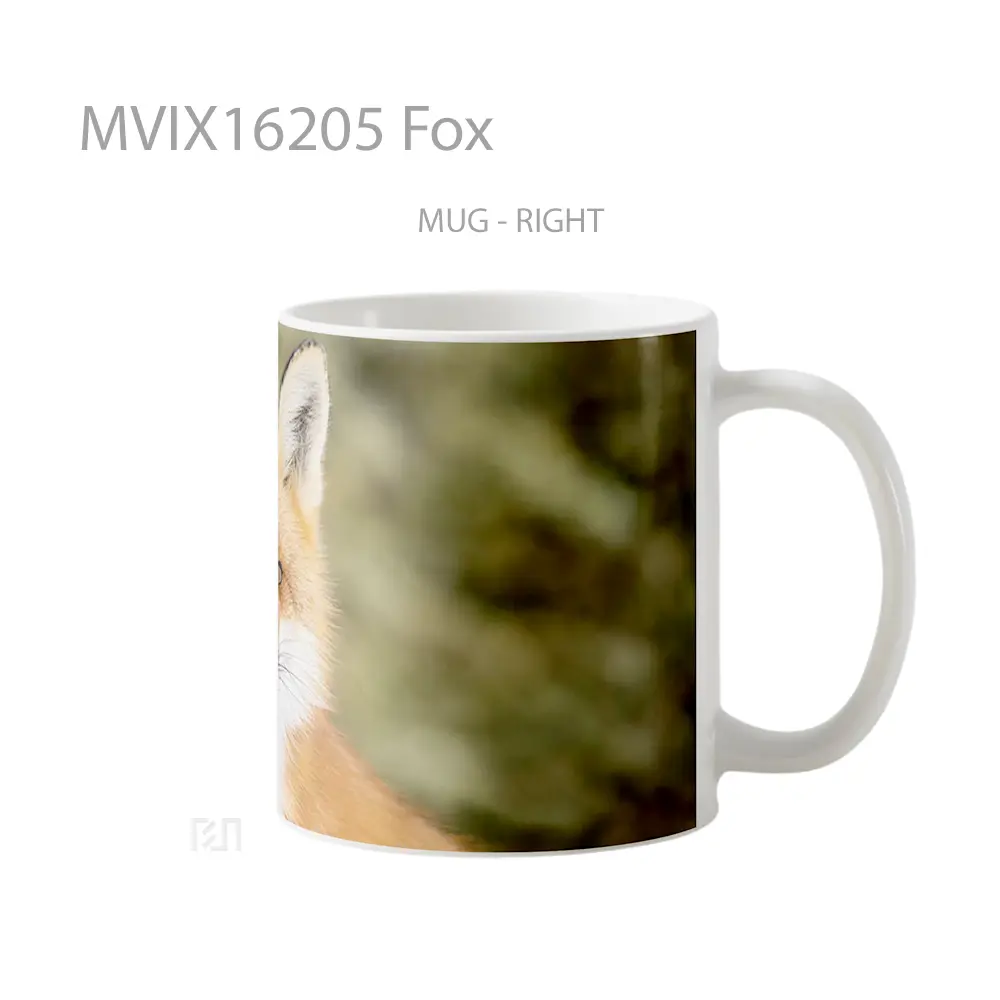 Mug Fox Full Wrap Lanscape - All-side / Desain