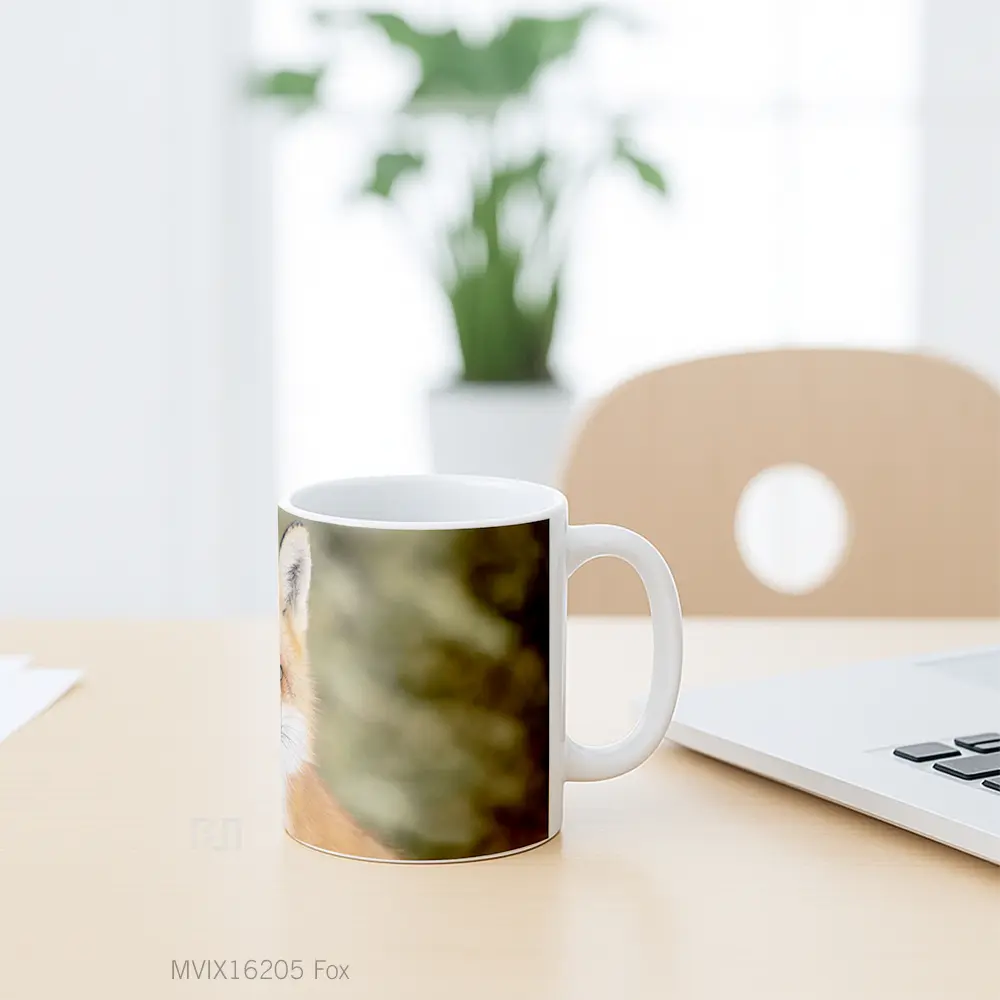 Mug Fox Full Wrap Lanscape - All-side / Desain