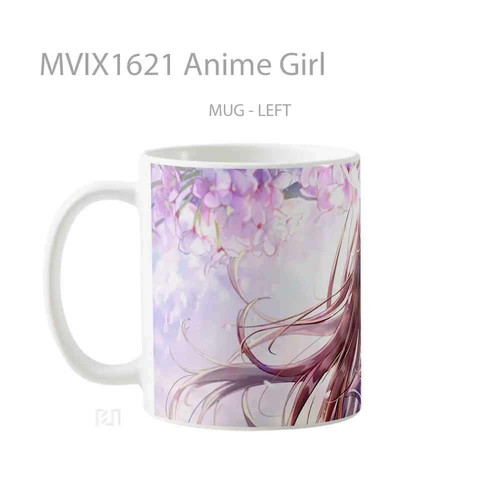 Mug Anime Girl Full Wrap Lanscape - All-side / Desain