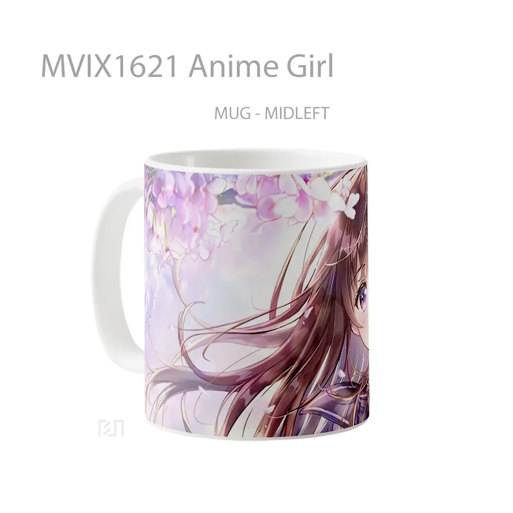Mug Anime Girl Full Wrap Lanscape - All-side / Desain