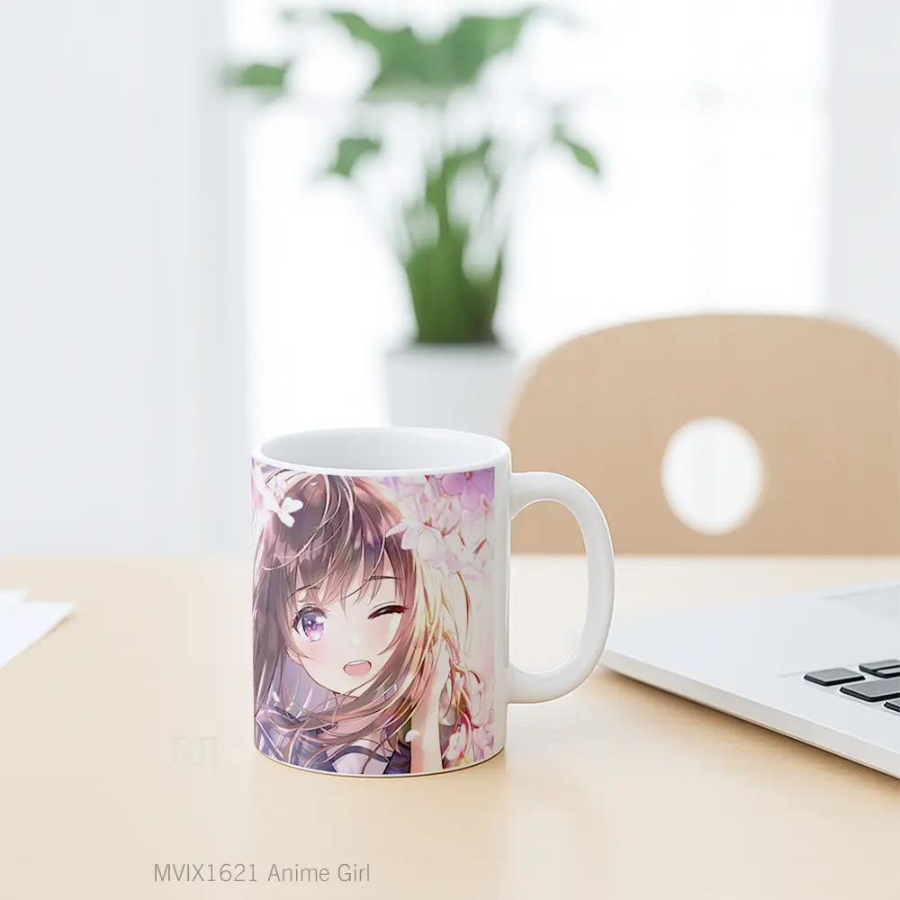 Mug Anime Girl Full Wrap Lanscape - All-side / Desain