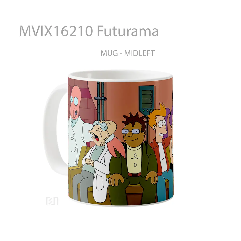 Mug Futurama Full Wrap Lanscape - All-side / Desain