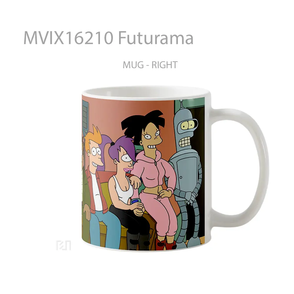 Mug Futurama Full Wrap Lanscape - All-side / Desain
