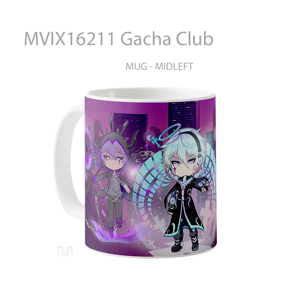 Mug Gacha Club Full Wrap Lanscape - All-side / Desain
