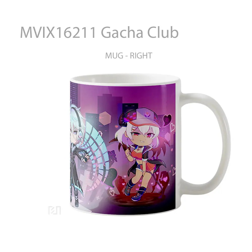 Mug Gacha Club Full Wrap Lanscape - All-side / Desain