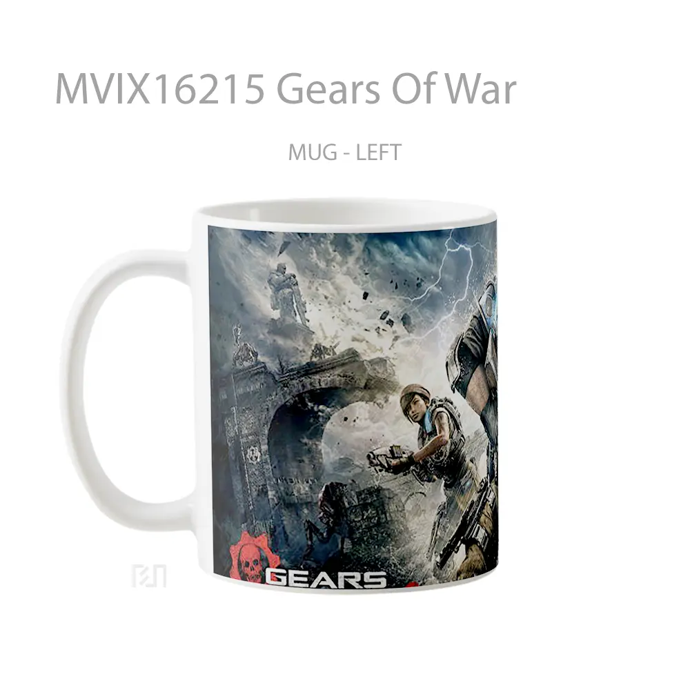 Mug Gears Of War Full Wrap Lanscape - All-side / Desain