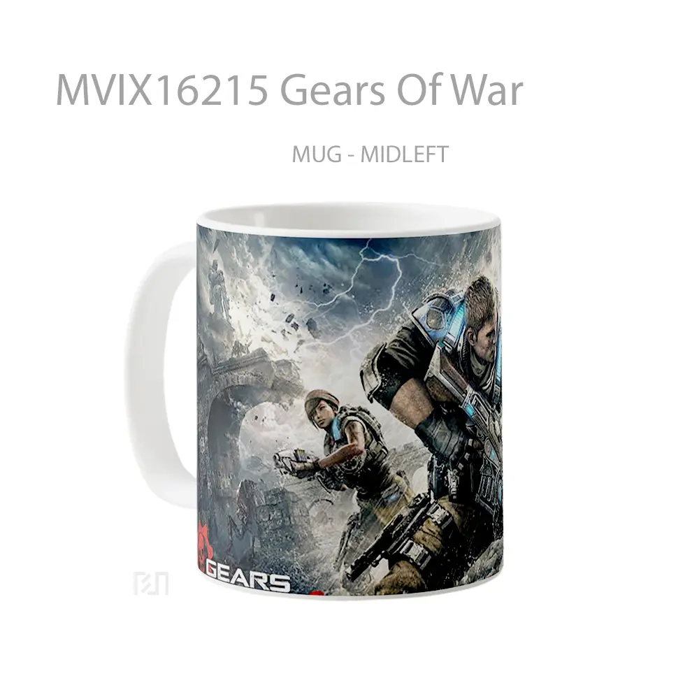Mug Gears Of War Full Wrap Lanscape - All-side / Desain