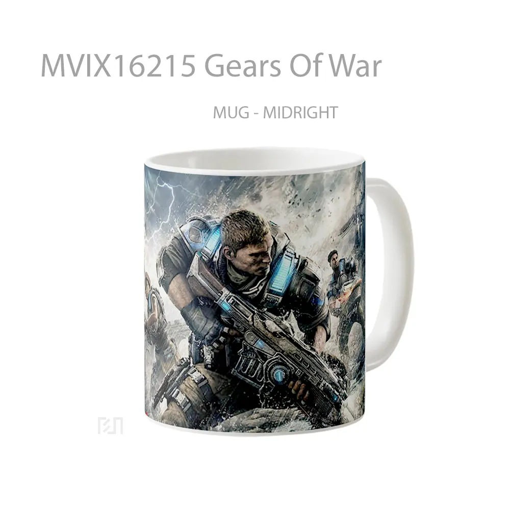 Mug Gears Of War Full Wrap Lanscape - All-side / Desain