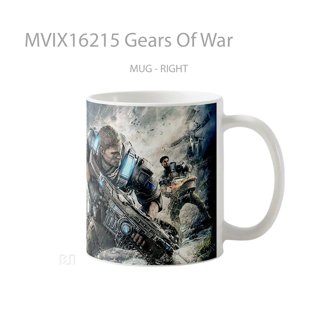 Mug Gears Of War Full Wrap Lanscape - All-side / Desain