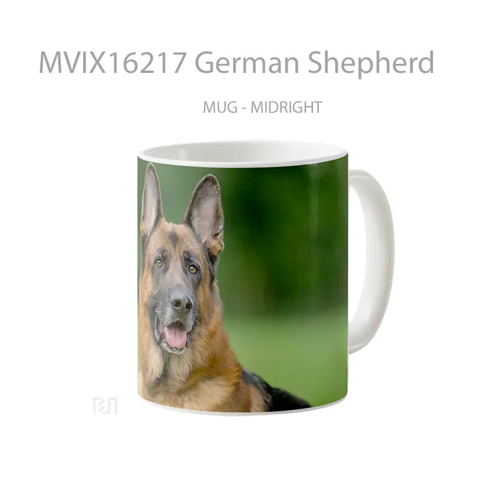 Mug German Shepherd Full Wrap Lanscape - All-side / Desain