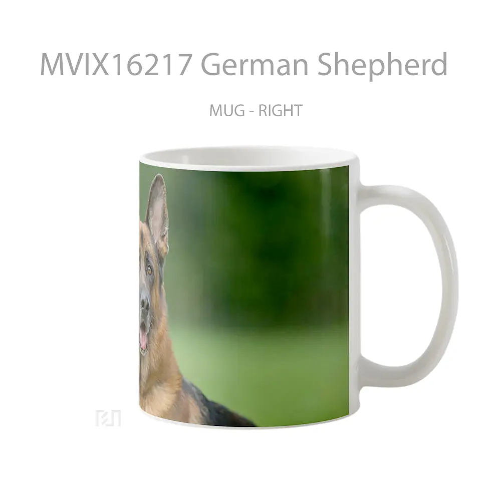 Mug German Shepherd Full Wrap Lanscape - All-side / Desain