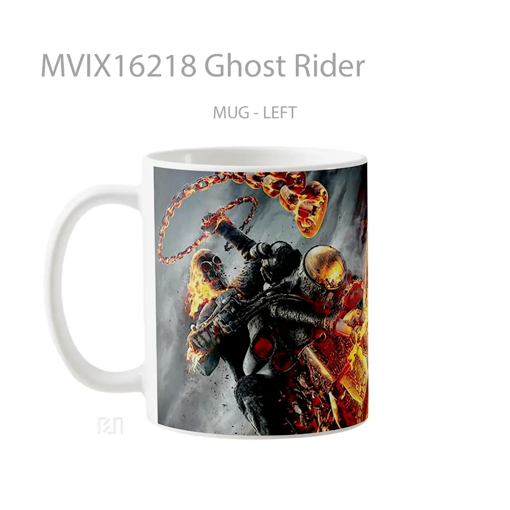 Mug Ghost Rider Full Wrap Lanscape - All-side / Desain