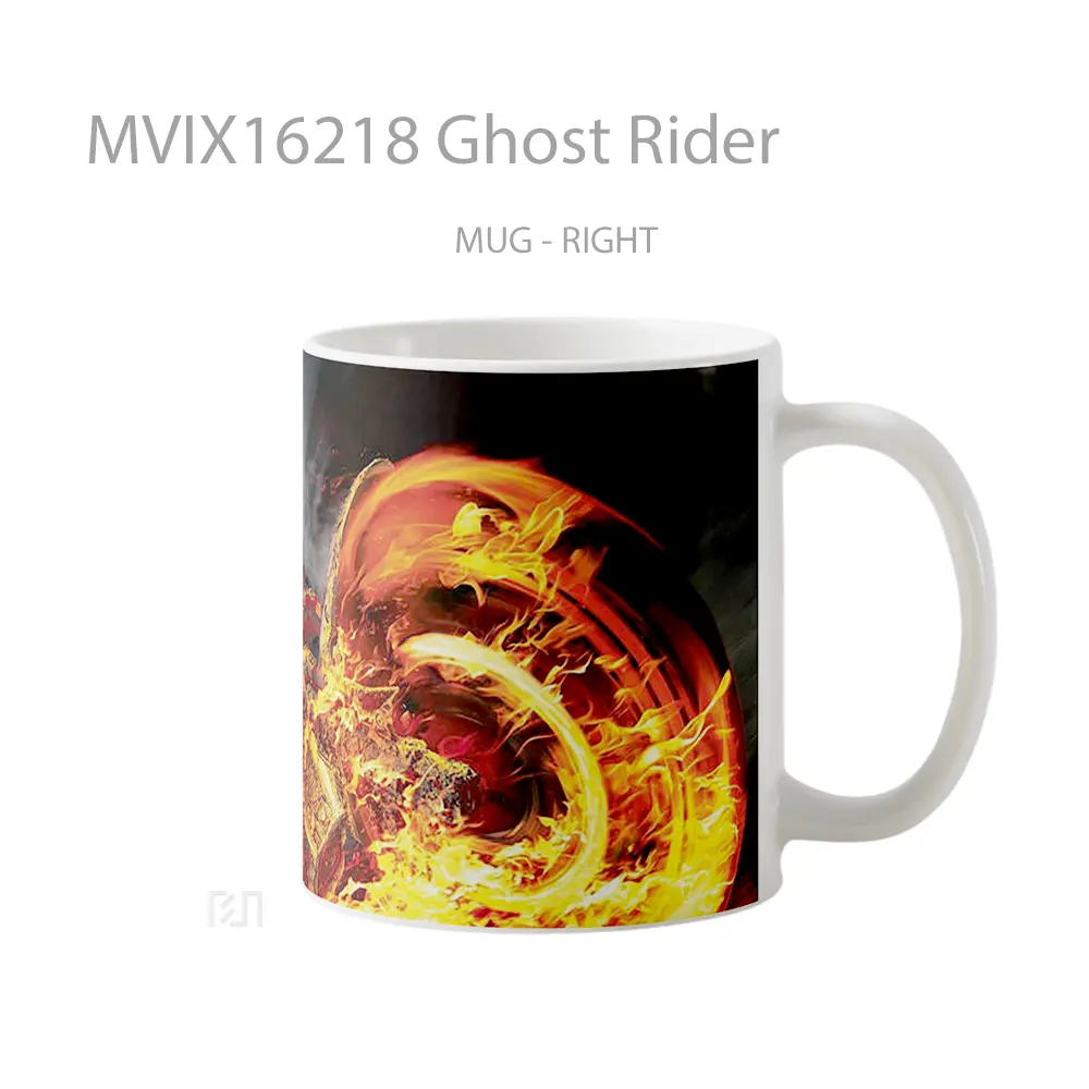 Mug Ghost Rider Full Wrap Lanscape - All-side / Desain
