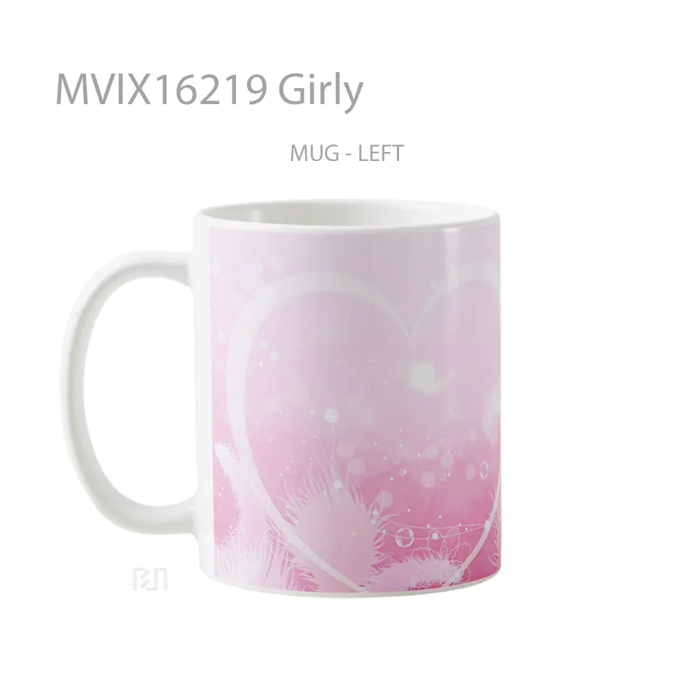 Mug Girly Full Wrap Lanscape - All-side / Desain