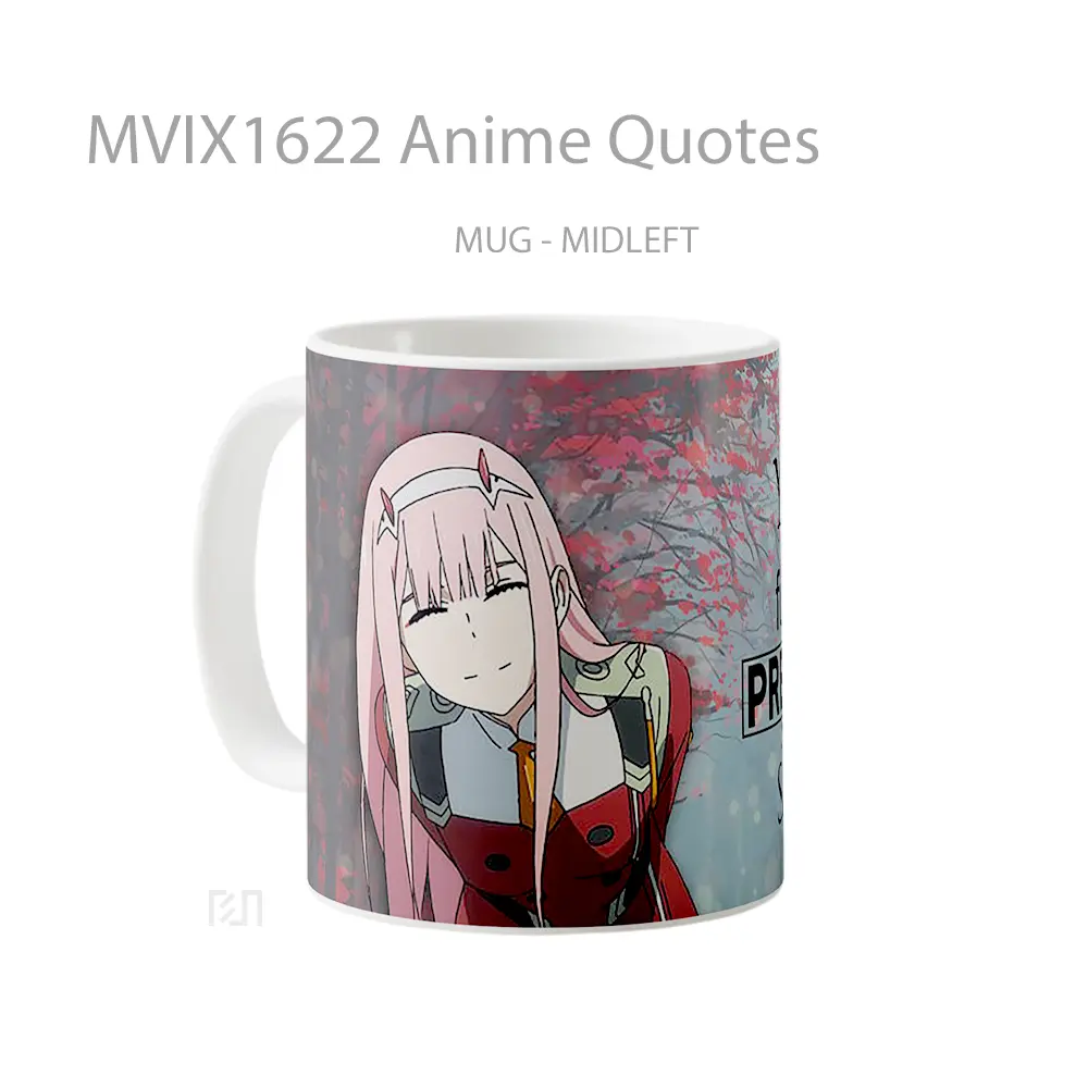 Mug Anime Quotes Full Wrap Lanscape - All-side / Desain