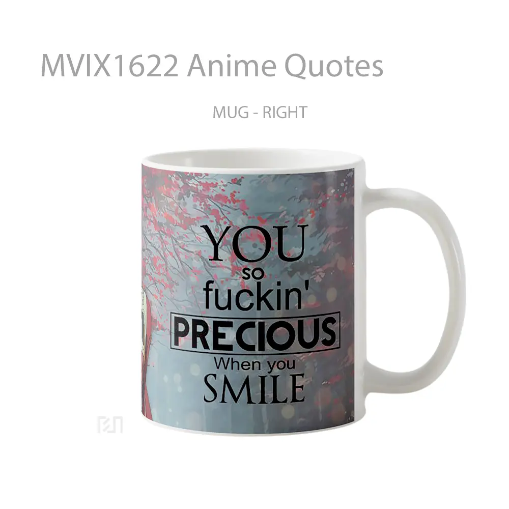 Mug Anime Quotes Full Wrap Lanscape - All-side / Desain