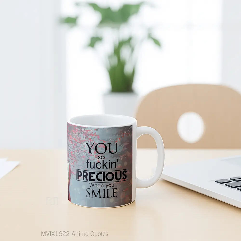Mug Anime Quotes Full Wrap Lanscape - All-side / Desain