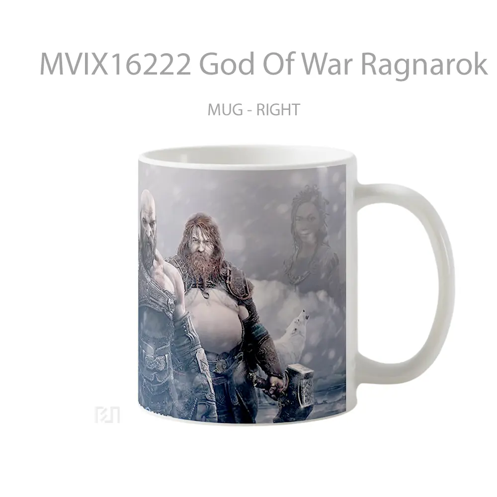 Mug God Of War Ragnarok Full Wrap Lanscape - All-side / Desain