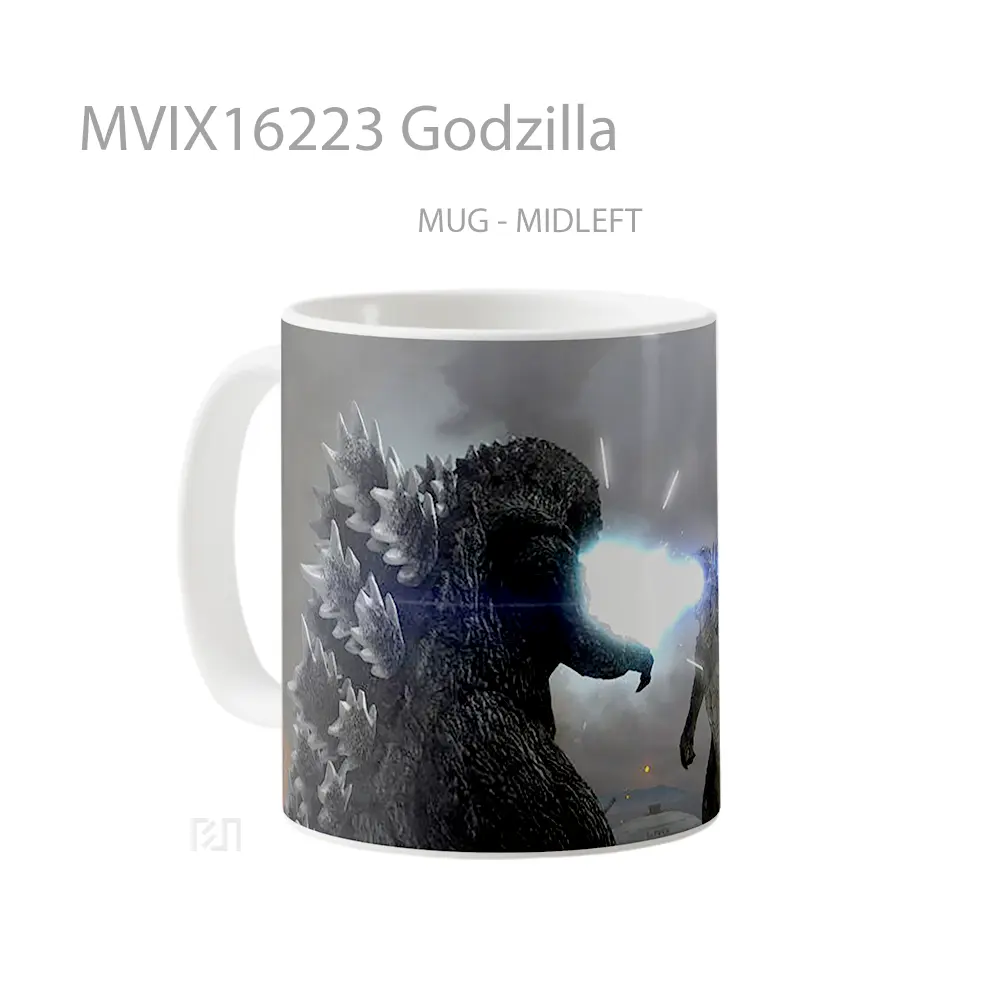 Mug Godzilla Full Wrap Lanscape - All-side / Desain