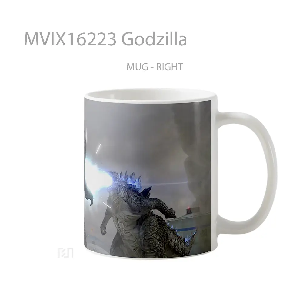 Mug Godzilla Full Wrap Lanscape - All-side / Desain