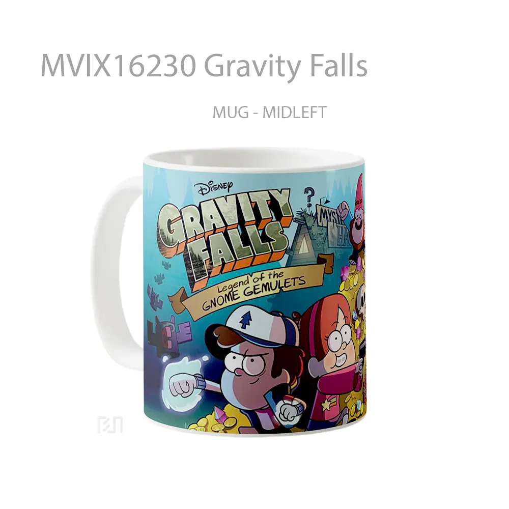 Mug Gravity Falls Full Wrap Lanscape - All-side / Desain