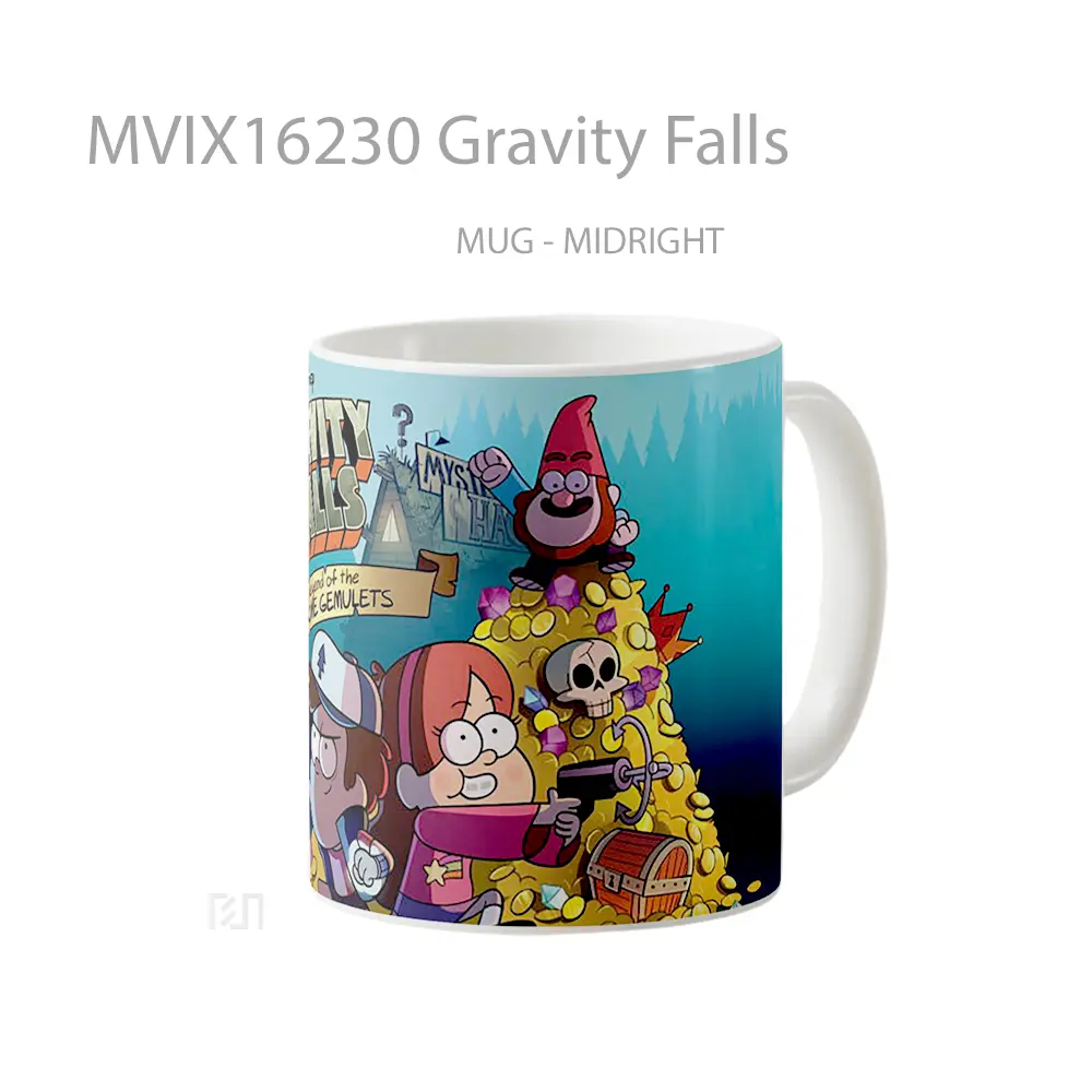Mug Gravity Falls Full Wrap Lanscape - All-side / Desain