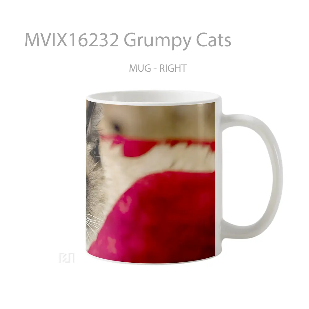 Mug Grumpy Cats Full Wrap Lanscape - All-side / Desain