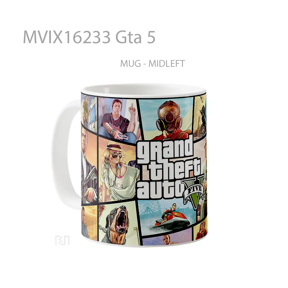 Mug Gta 5 Full Wrap Lanscape - All-side / Desain
