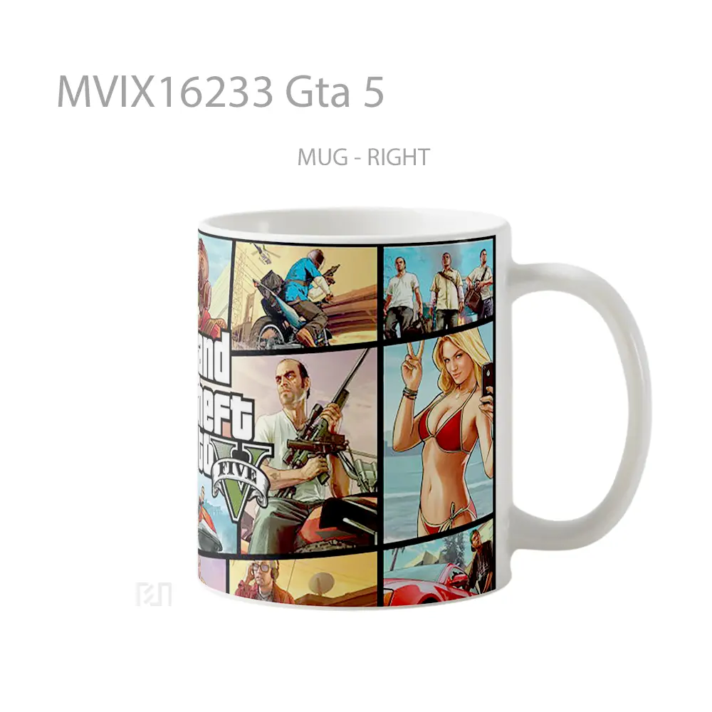 Mug Gta 5 Full Wrap Lanscape - All-side / Desain