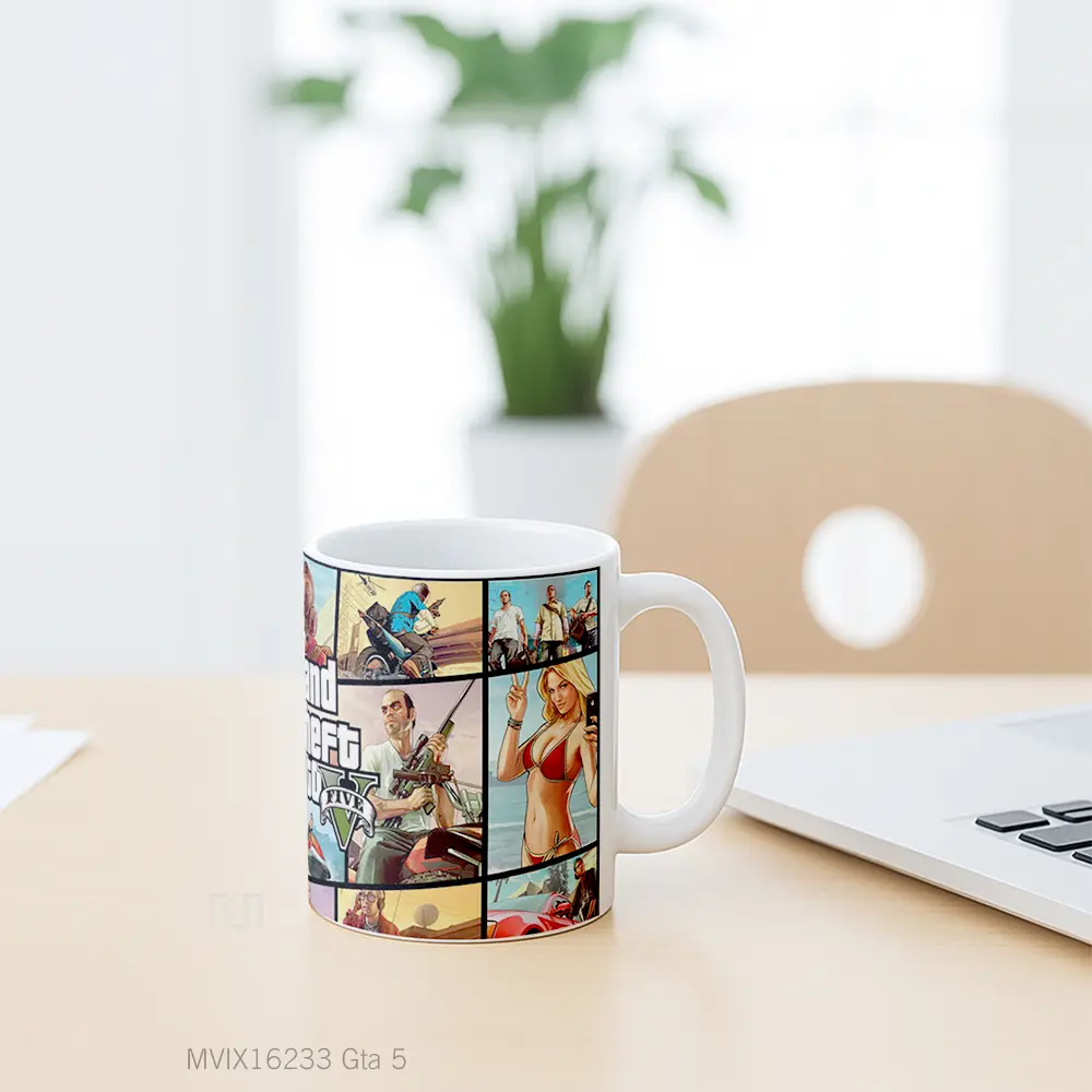 Mug Gta 5 Full Wrap Lanscape - All-side / Desain