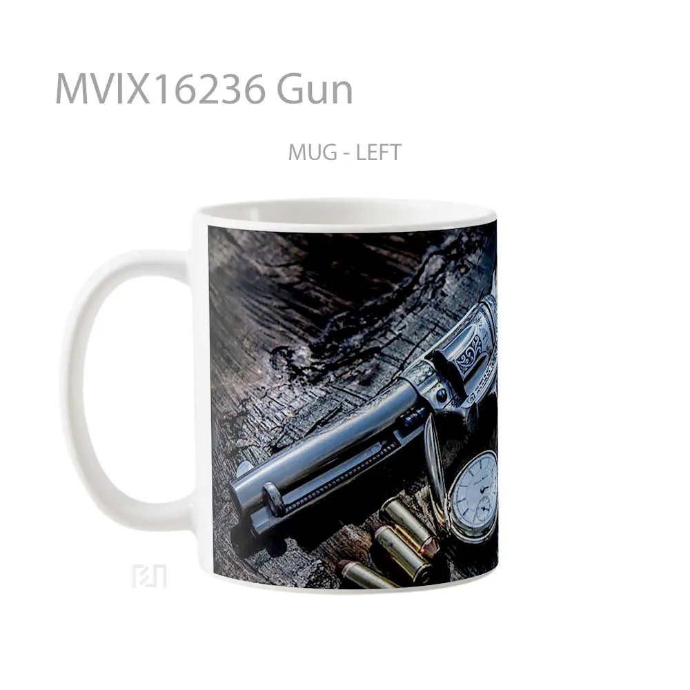 Mug Gun Full Wrap Lanscape - All-side / Desain