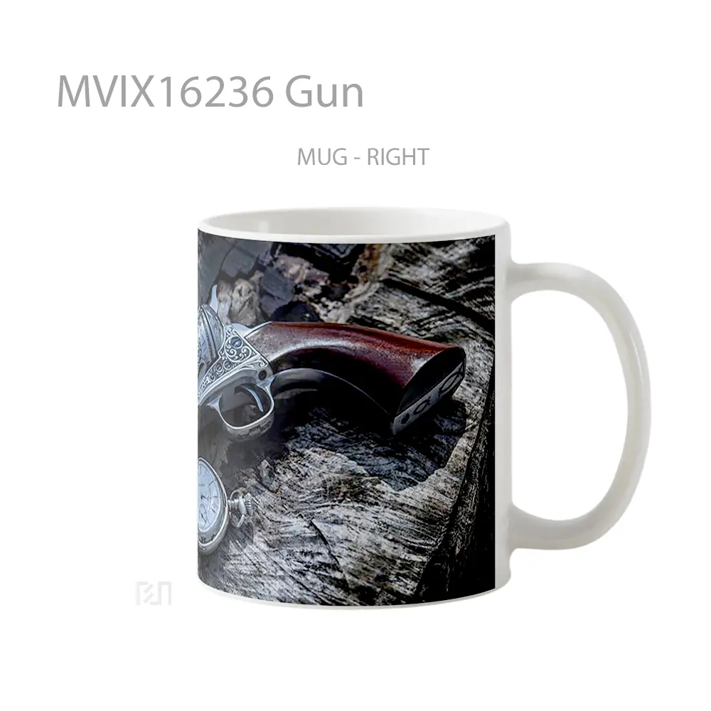 Mug Gun Full Wrap Lanscape - All-side / Desain