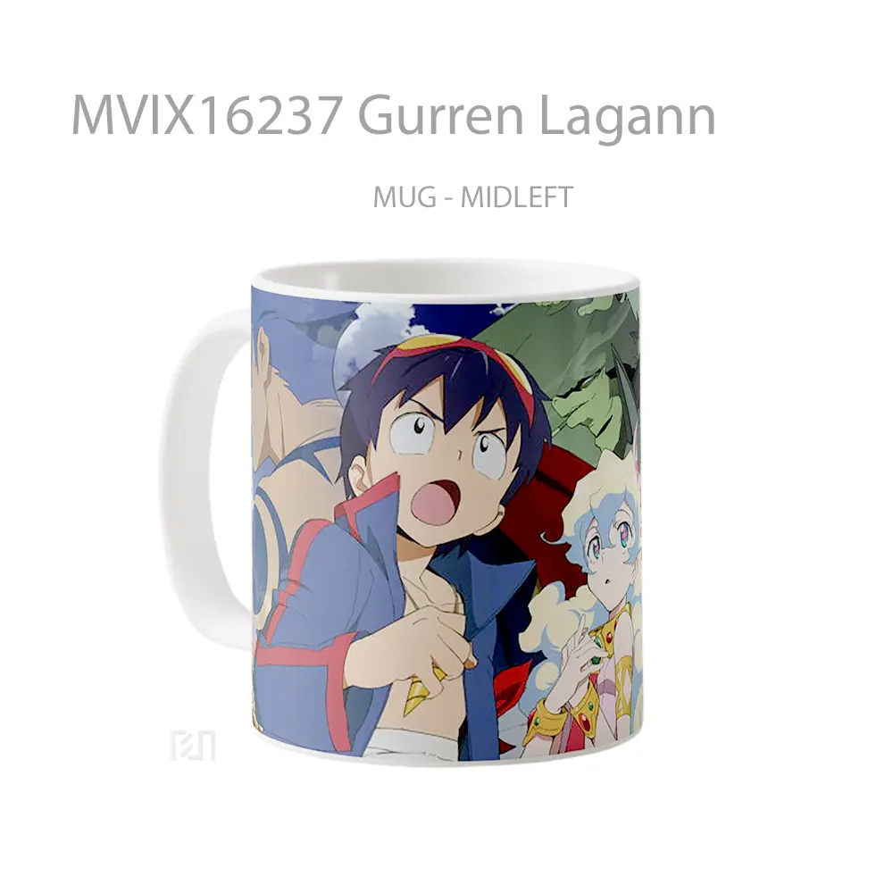 Mug Gurren Lagann Full Wrap Lanscape - All-side / Desain