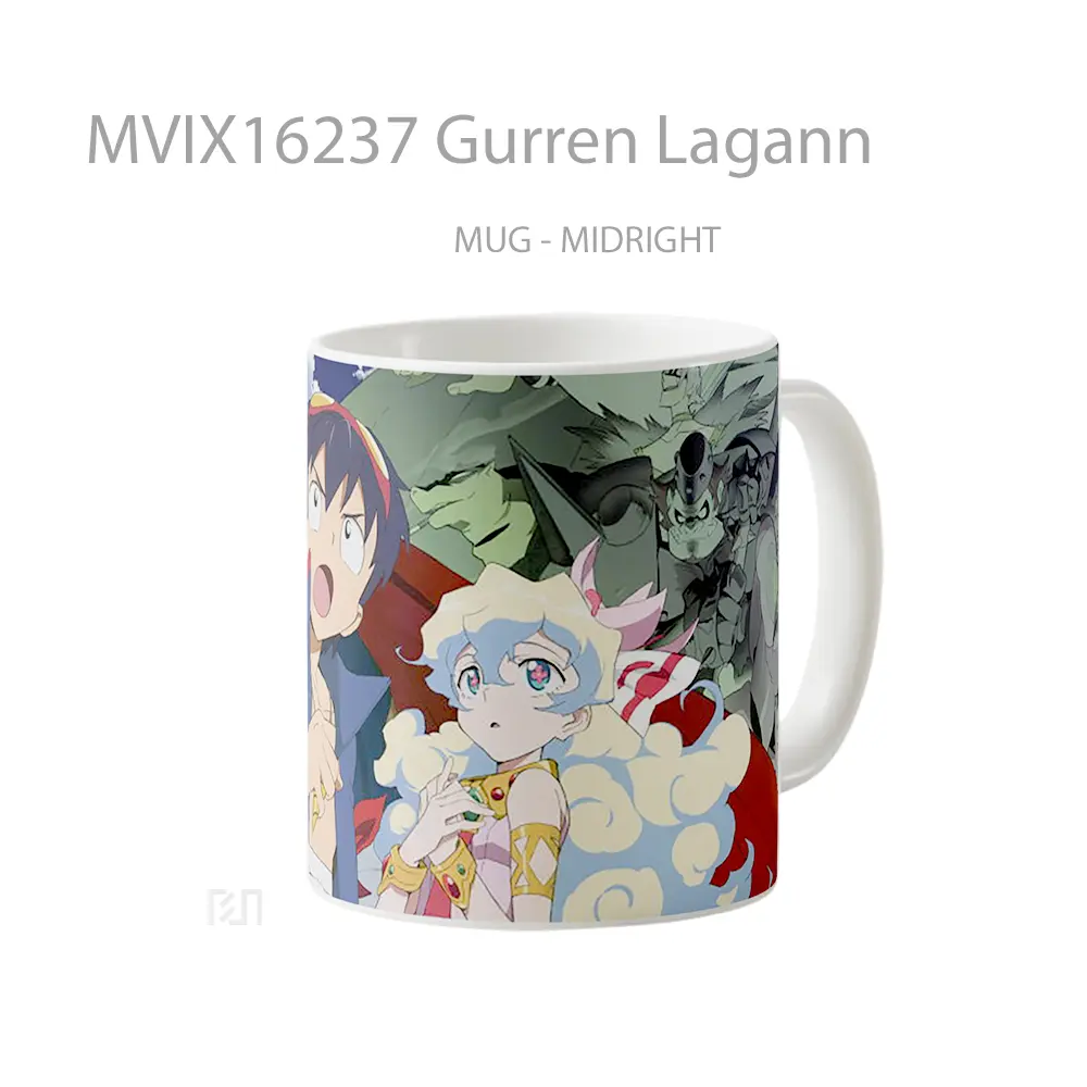 Mug Gurren Lagann Full Wrap Lanscape - All-side / Desain