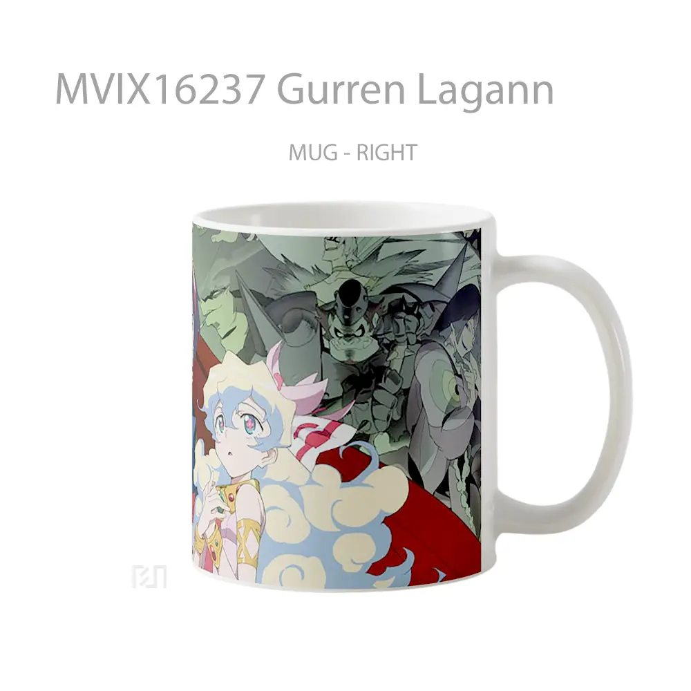 Mug Gurren Lagann Full Wrap Lanscape - All-side / Desain