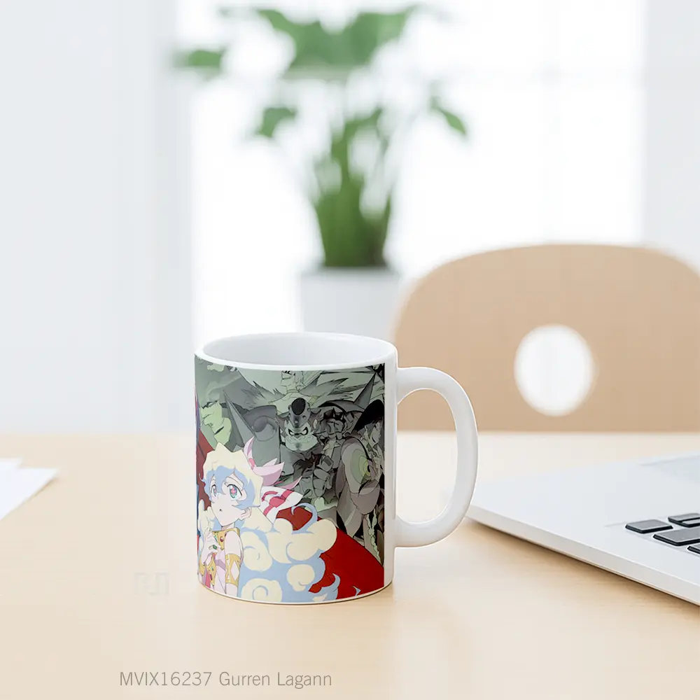 Mug Gurren Lagann Full Wrap Lanscape - All-side / Desain