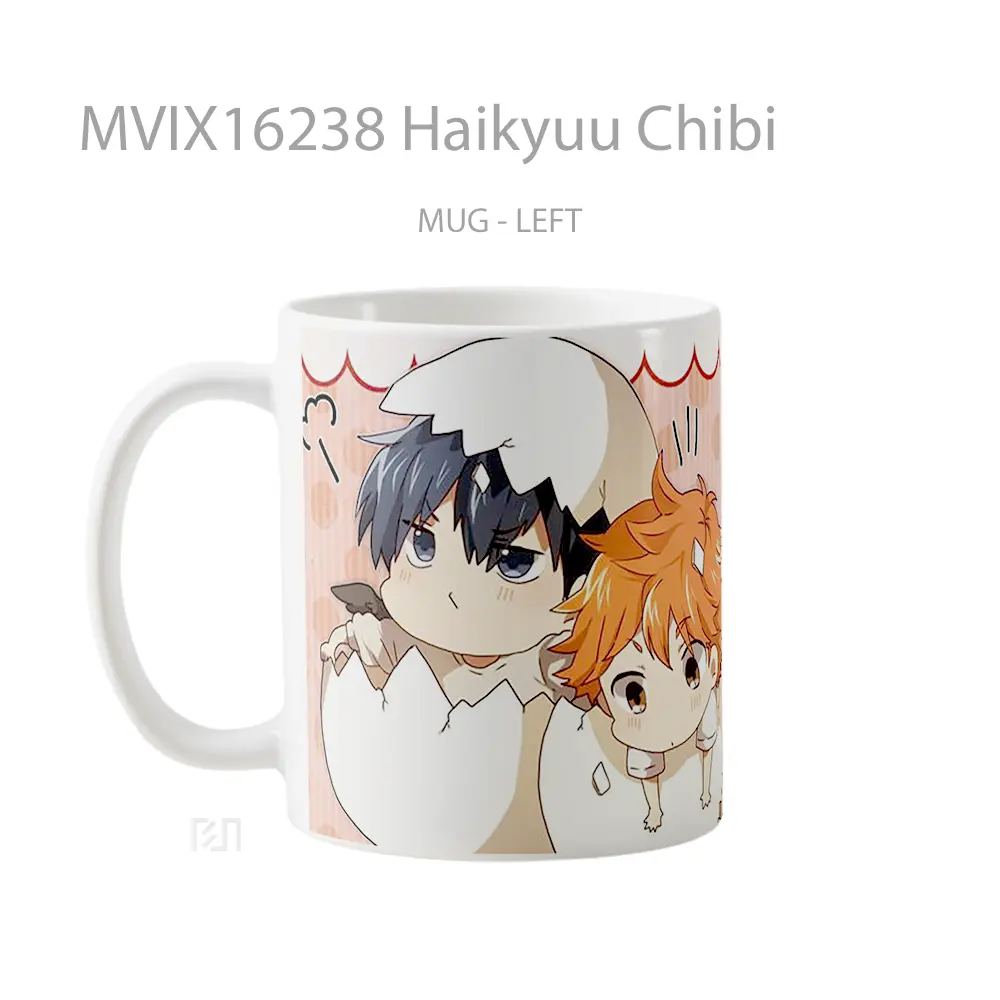 Mug Haikyuu Chibi Full Wrap Lanscape - All-side / Desain