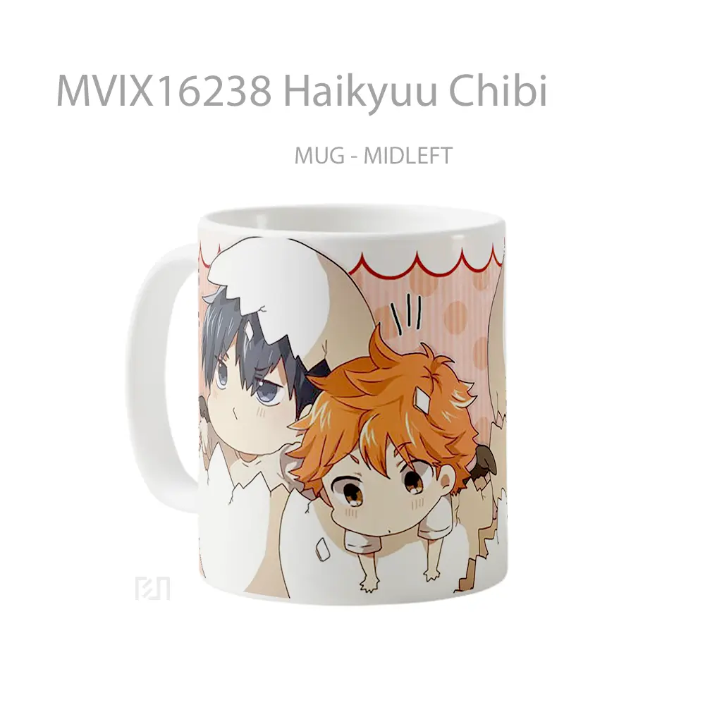 Mug Haikyuu Chibi Full Wrap Lanscape - All-side / Desain