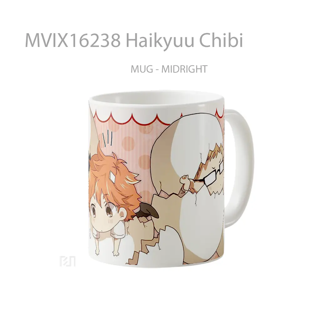 Mug Haikyuu Chibi Full Wrap Lanscape - All-side / Desain
