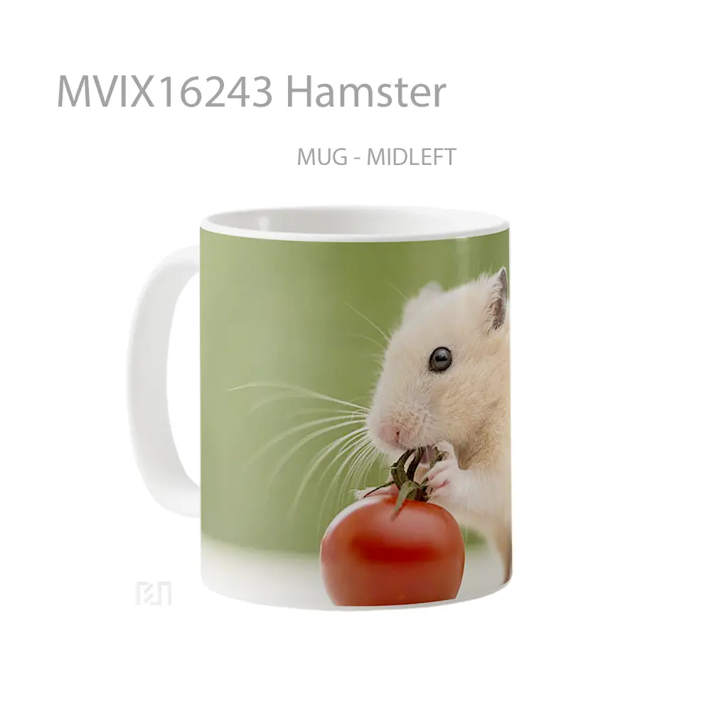 Mug Hamster Full Wrap Lanscape - All-side / Desain