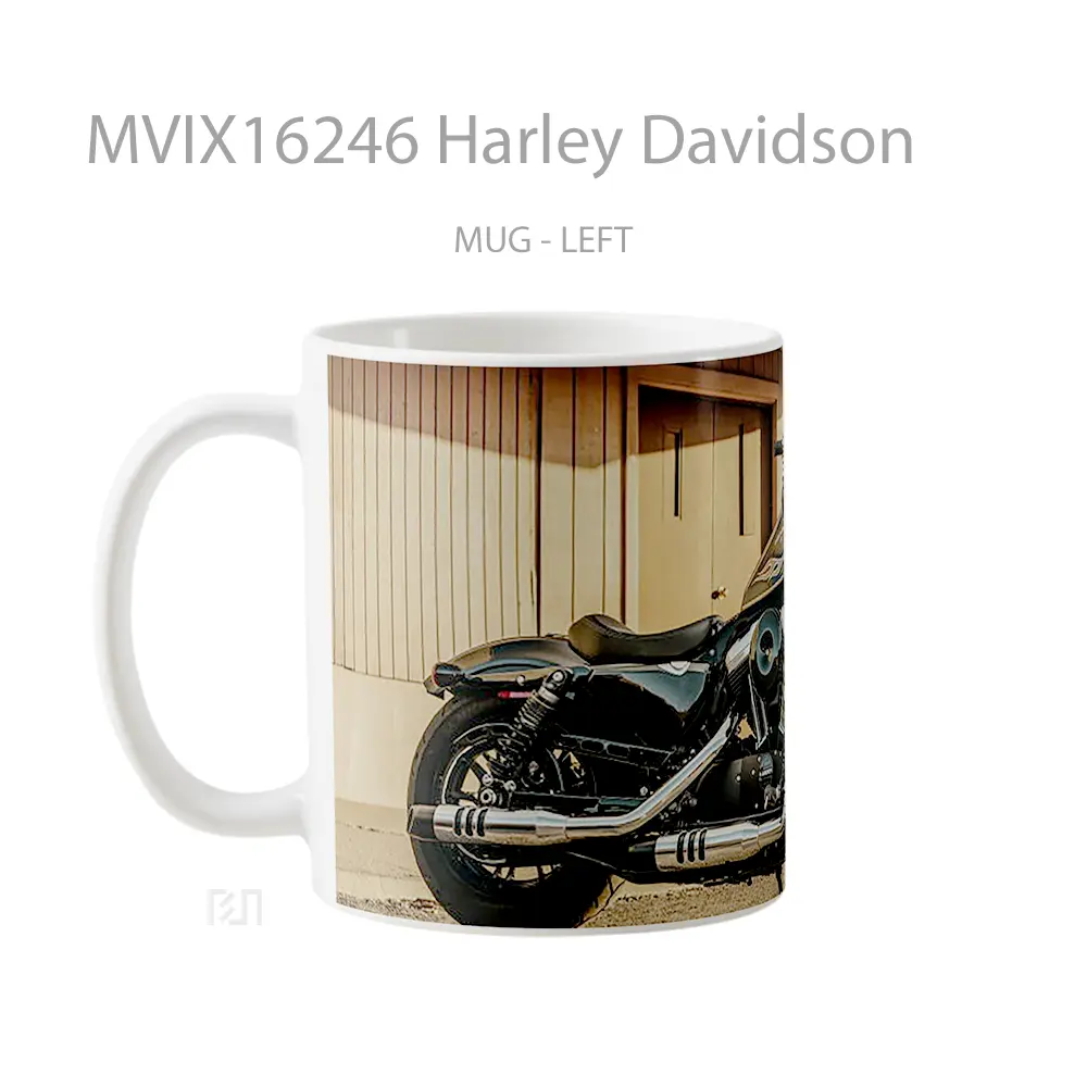 Mug Harley Davidson Full Wrap Lanscape - All-side / Desain
