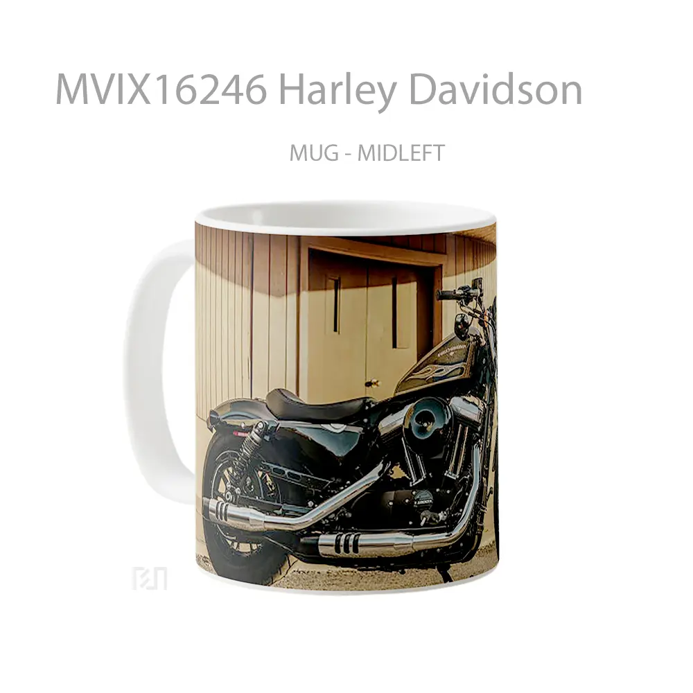 Mug Harley Davidson Full Wrap Lanscape - All-side / Desain