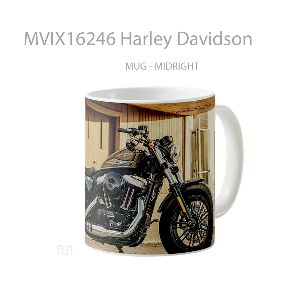 Mug Harley Davidson Full Wrap Lanscape - All-side / Desain