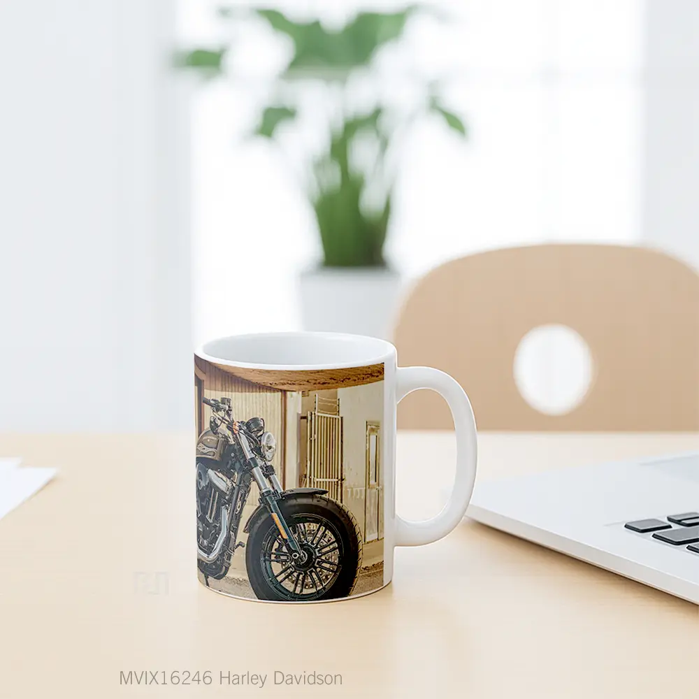 Mug Harley Davidson Full Wrap Lanscape - All-side / Desain