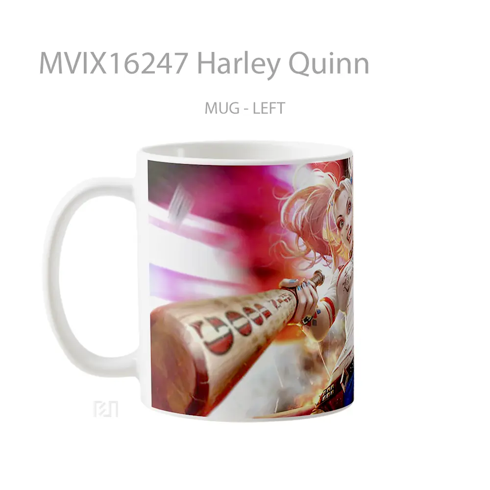 Mug Harley Quinn Full Wrap Lanscape - All-side / Desain