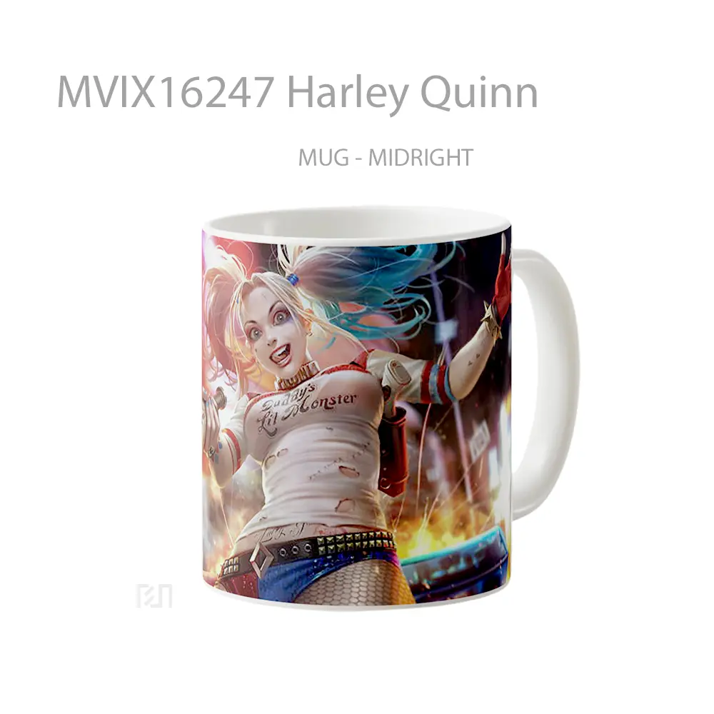 Mug Harley Quinn Full Wrap Lanscape - All-side / Desain