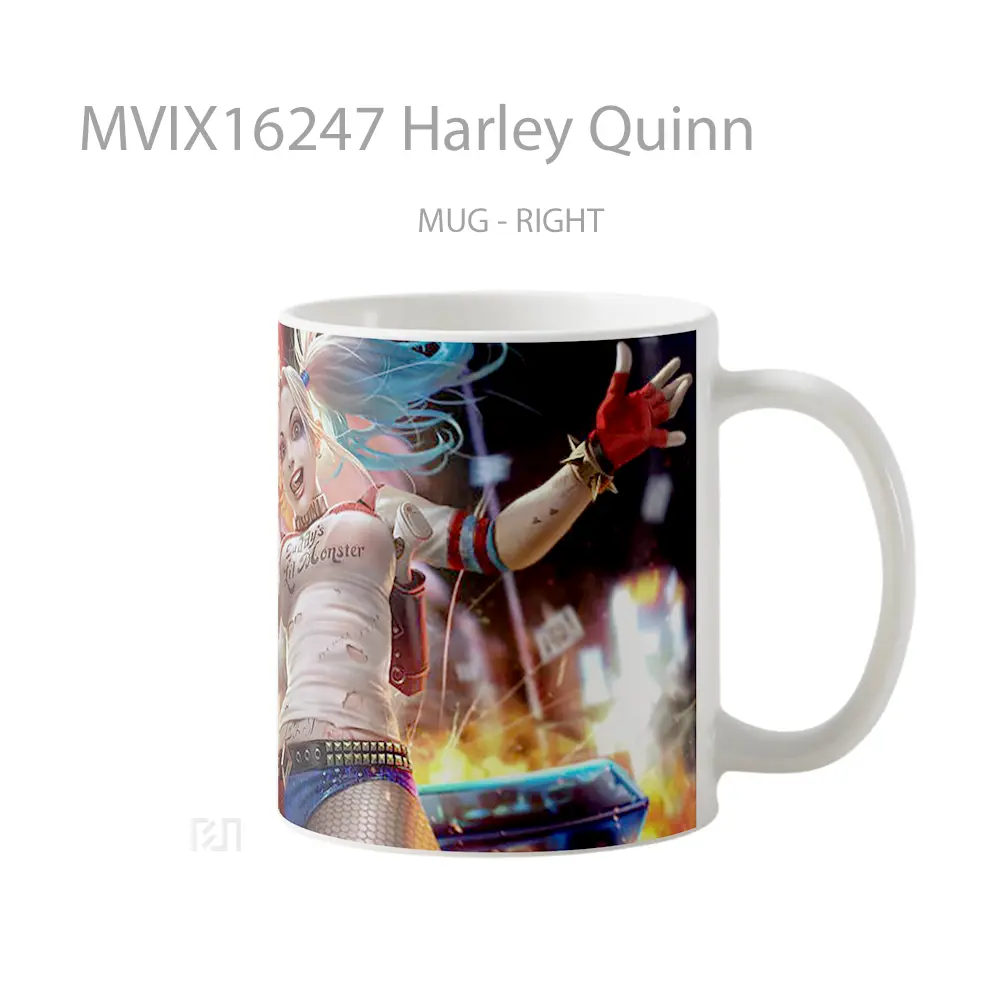 Mug Harley Quinn Full Wrap Lanscape - All-side / Desain
