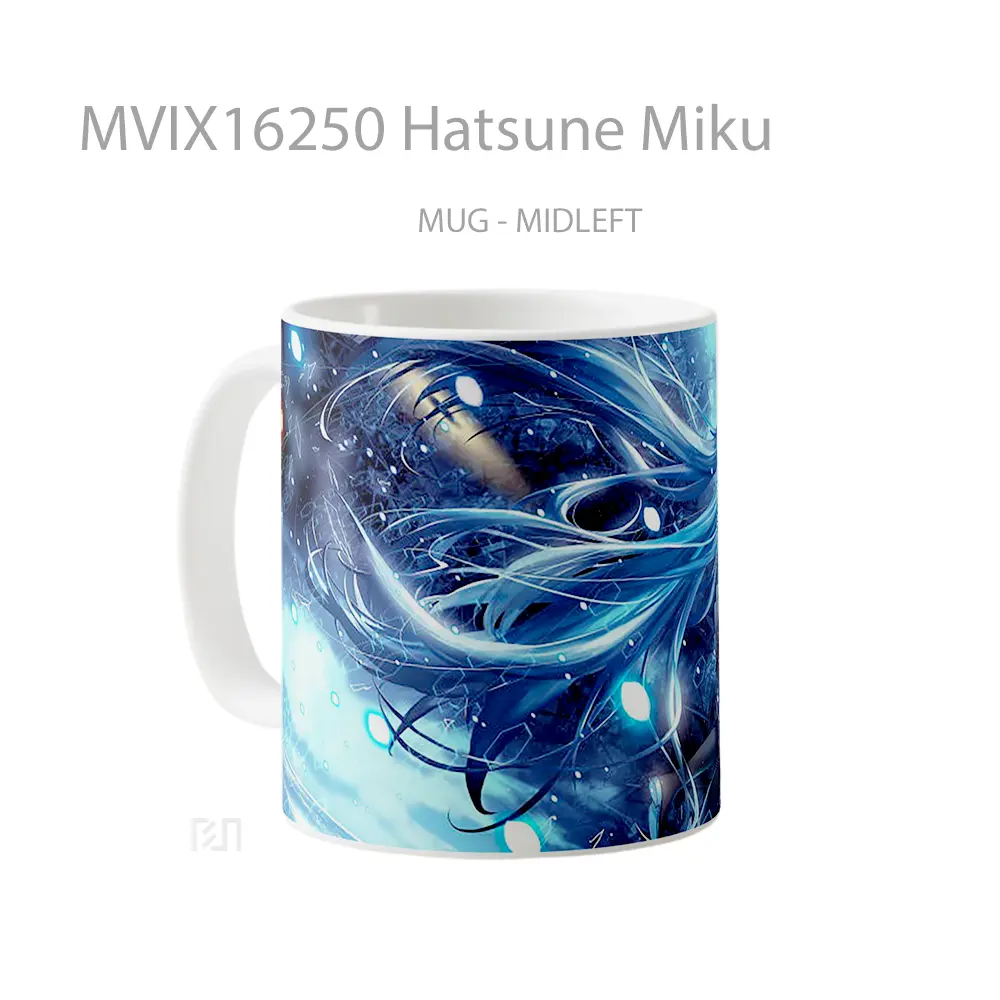Mug Hatsune Miku Full Wrap Lanscape - All-side / Desain