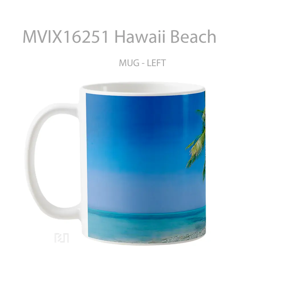 Mug Hawaii Beach Full Wrap Lanscape - All-side / Desain